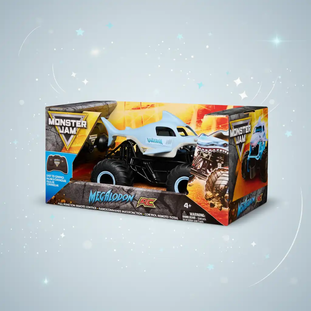 Natančna izdelava in avtentični detajli podvozja Monster Jam.