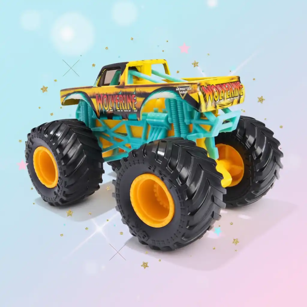 Ustvarite svojo lastno Monster Jam predstavo polno trikov.