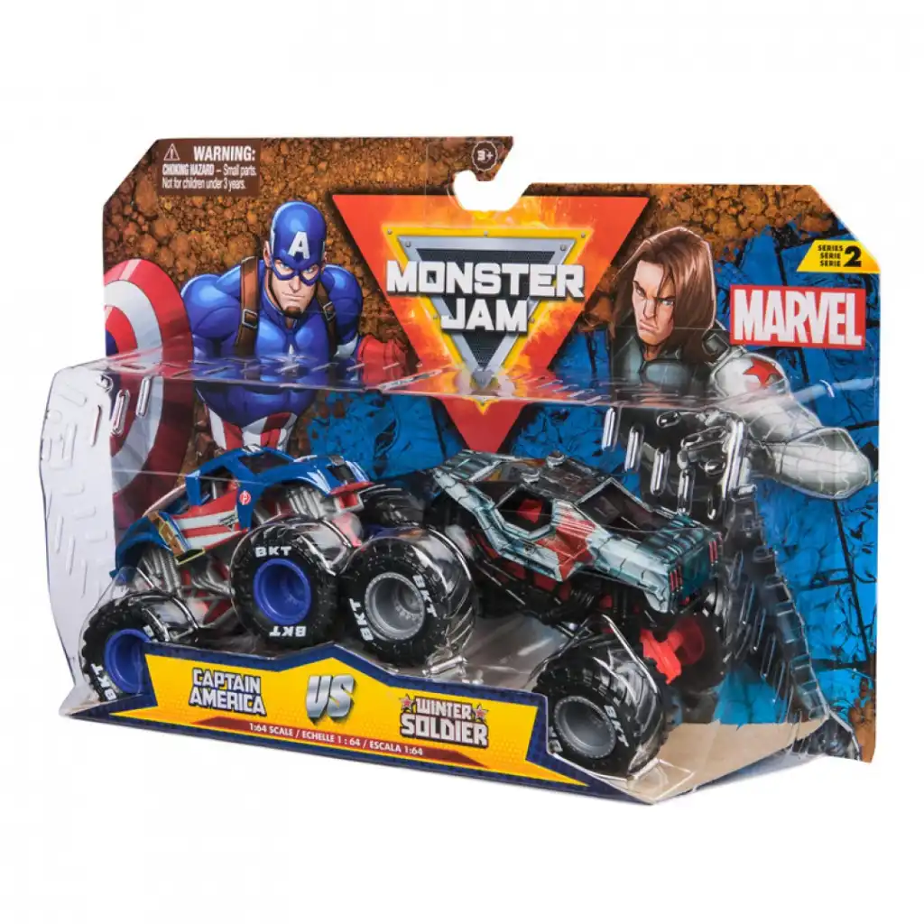 Sprostite neverjetno akcijo z legendarnimi Monster Trucki Marvel.