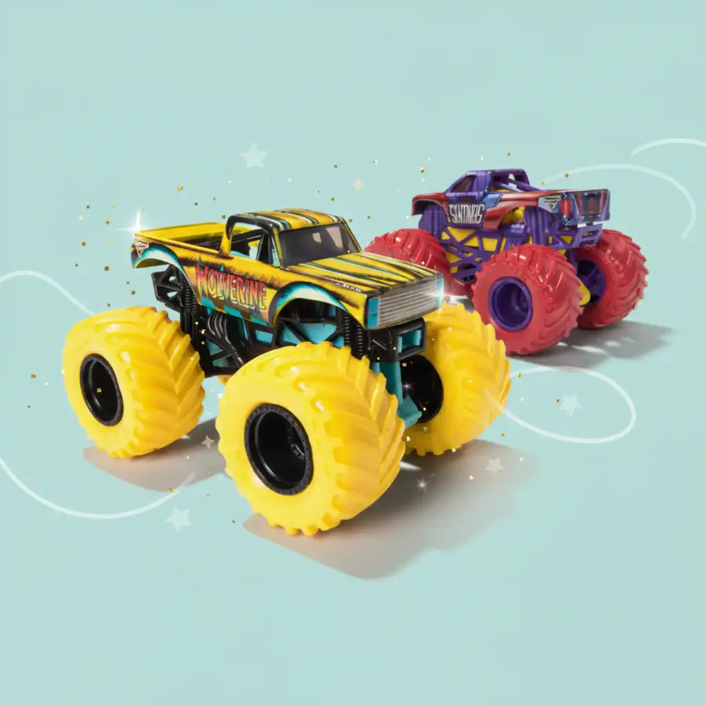 Ustvarite svojo kaskadersko predstavo z Monster Jam tovornjaki.