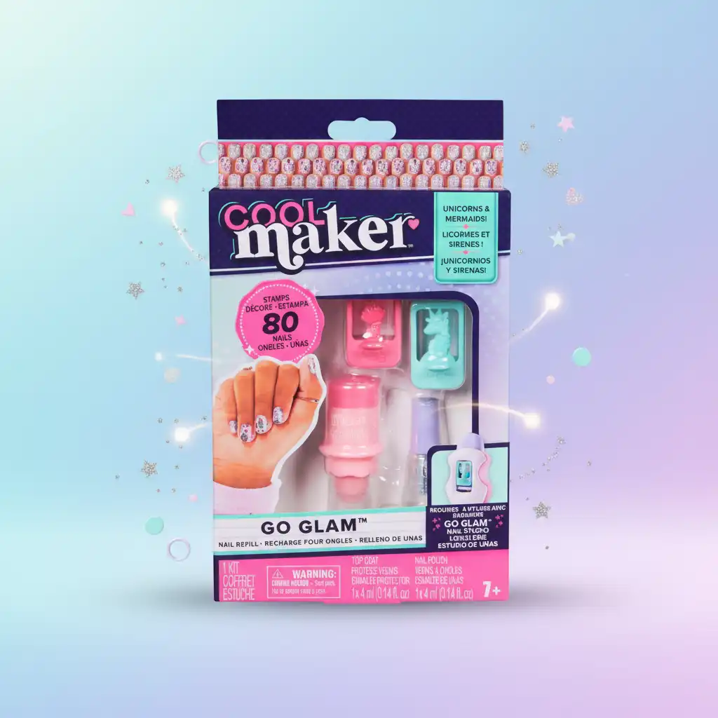 Podrobni vzorci samoroga in morske deklice za popolne nohte.