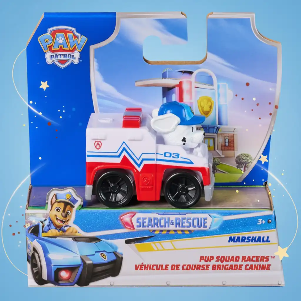 Pojdi v akcijo z neustrašnim gasilcem Marshall in njegovim vozilom!