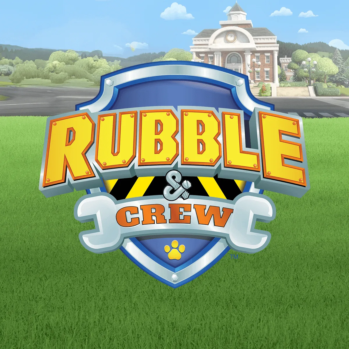 Uradno logo Rubble in ekipa valj in žaga 2v1