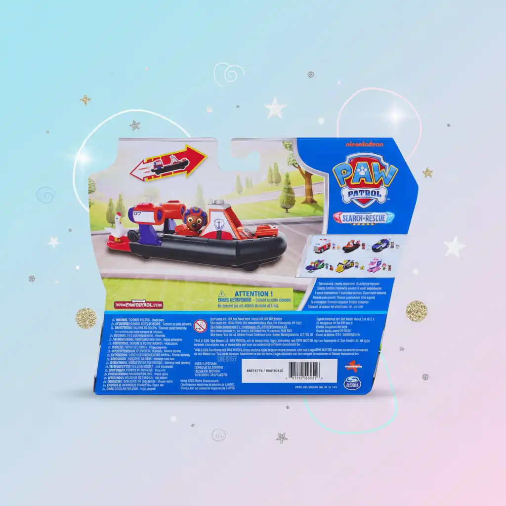 Podrobno oblikovano zračno-bladno vozilo Zuma za pristno igro.