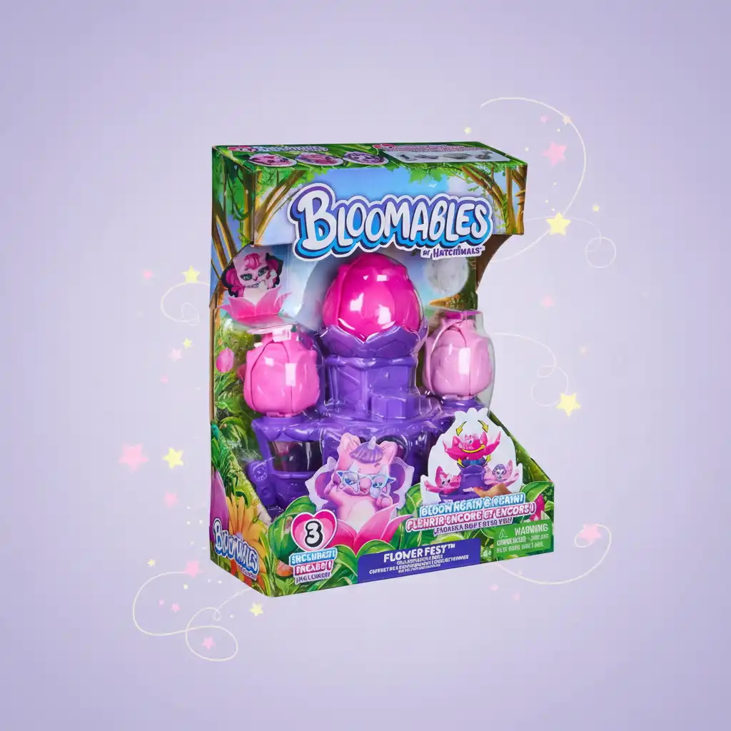 Doživite magični cvetni razcvet in odkrijte skrite figurice Hatchimals na odru.