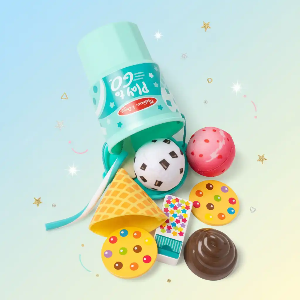 Razvijajte domišljijo z ustvarjanjem neskončnih kombinacij sladolednih poslastic.