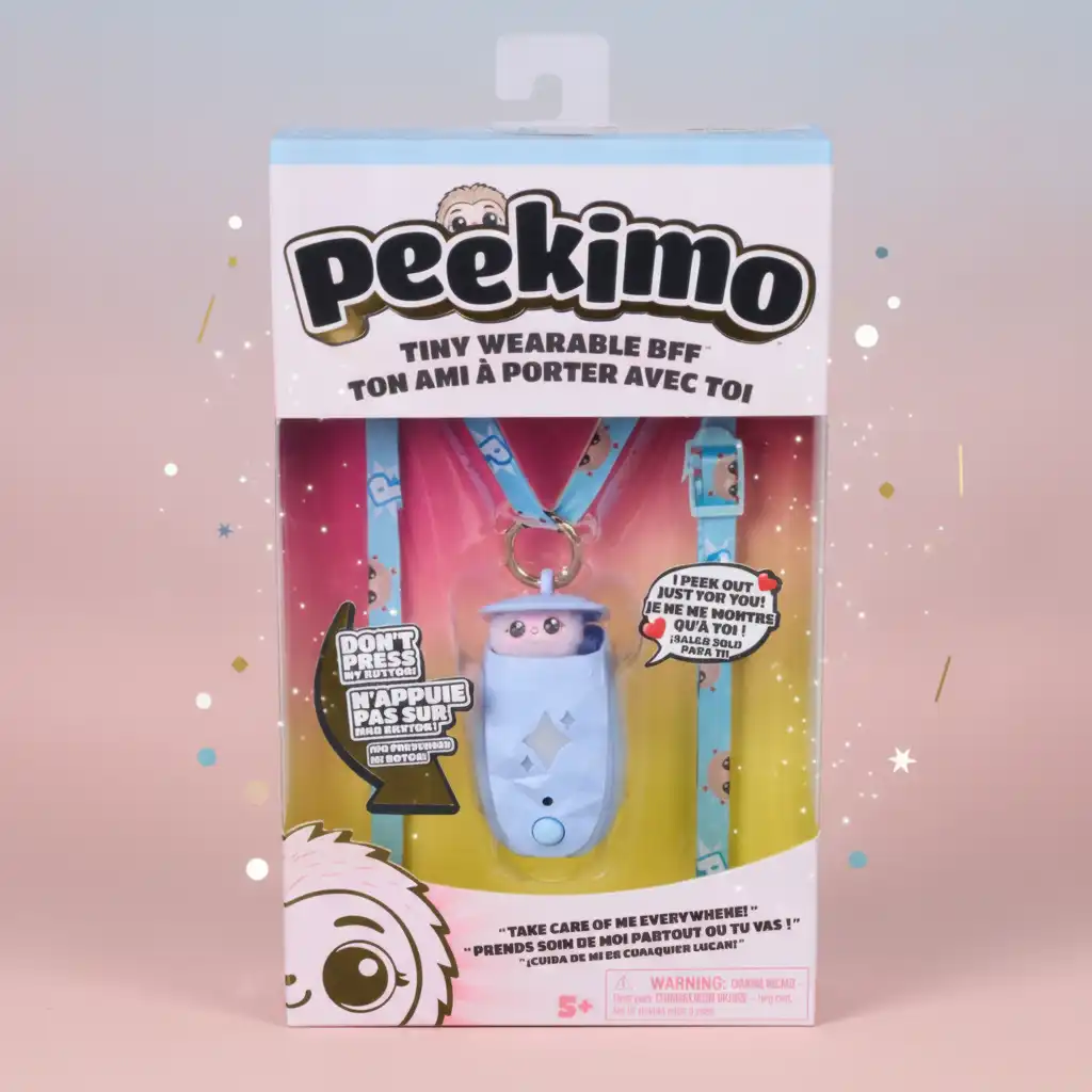 Popoln modri spremljevalec z mehko dlako in velikimi očmi.